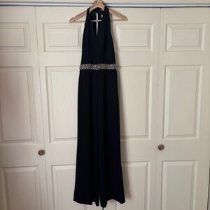 Black Halter Alice + Olivia Jumpsuit | Size 6